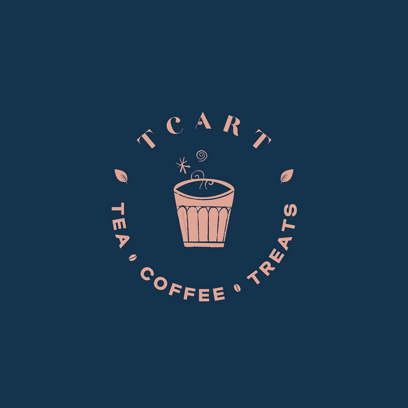 brand identity cafe logo coffee logo Food Cart Logo Logo Design minimal logo tea shop logo