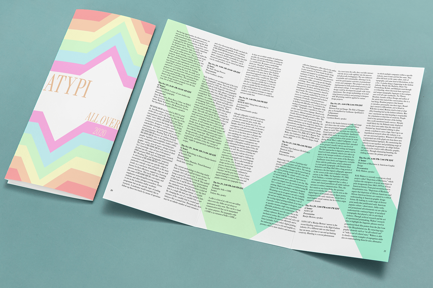 brochure design InDesign typography  