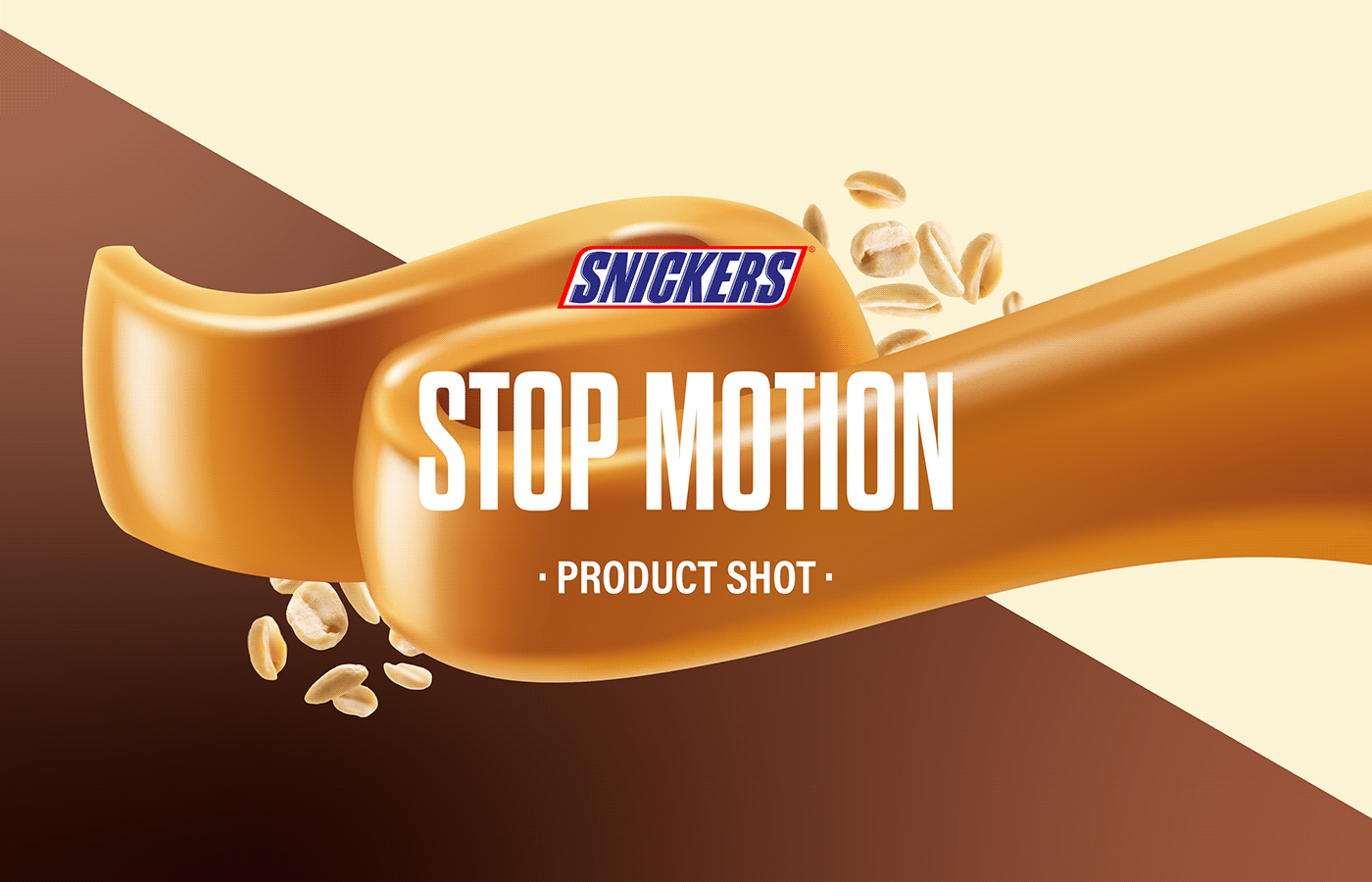 motion graphics  stop motion chocolate video motion design Advertising  Productshoot Snickers chocolate