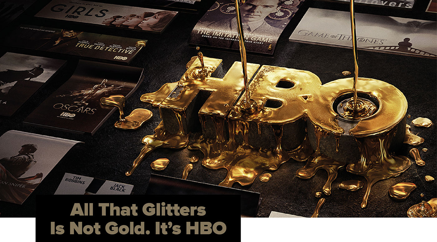 hbo HBO Asia metal gold logo dripping Movies Entertainment television HBO Gold Gold Dripping pure gold