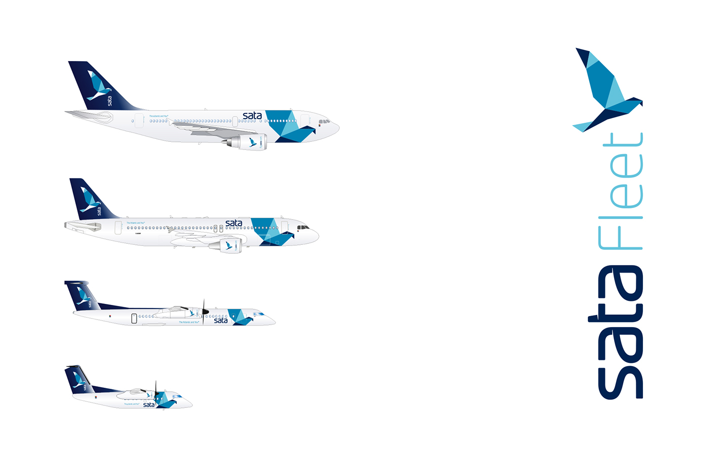 ivity brand corp SATA sata airlines Airplane livery design Airline Branding graphic design  Airbus Sata Azores Azores airplane