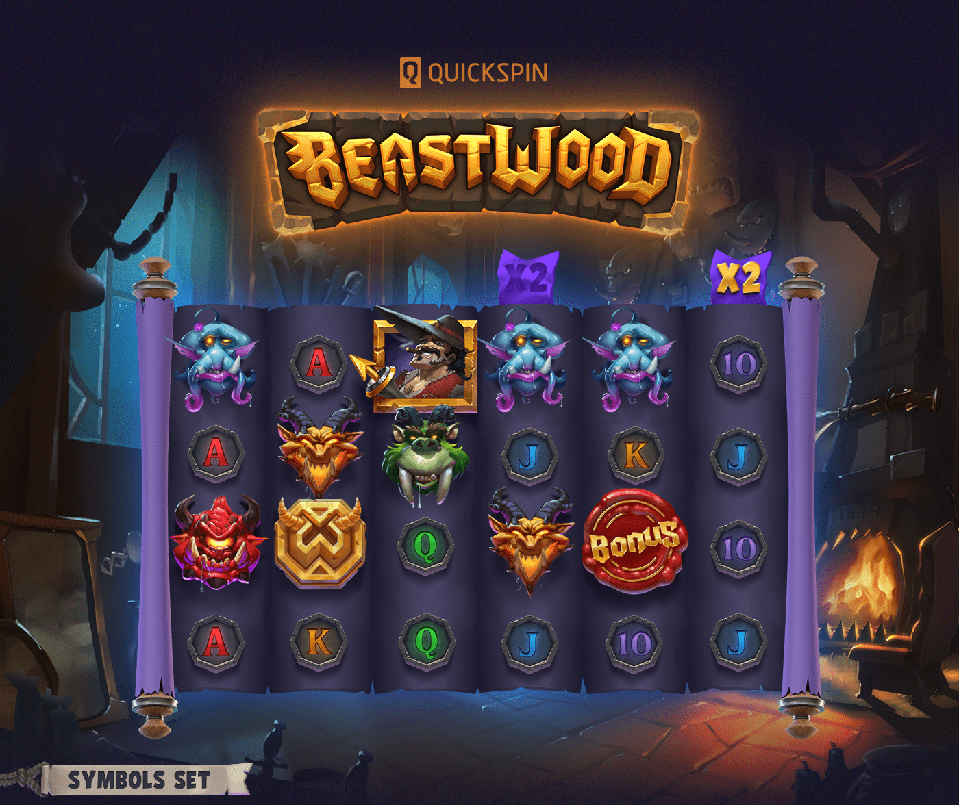 art beast characters game illystration game slot slot symbols