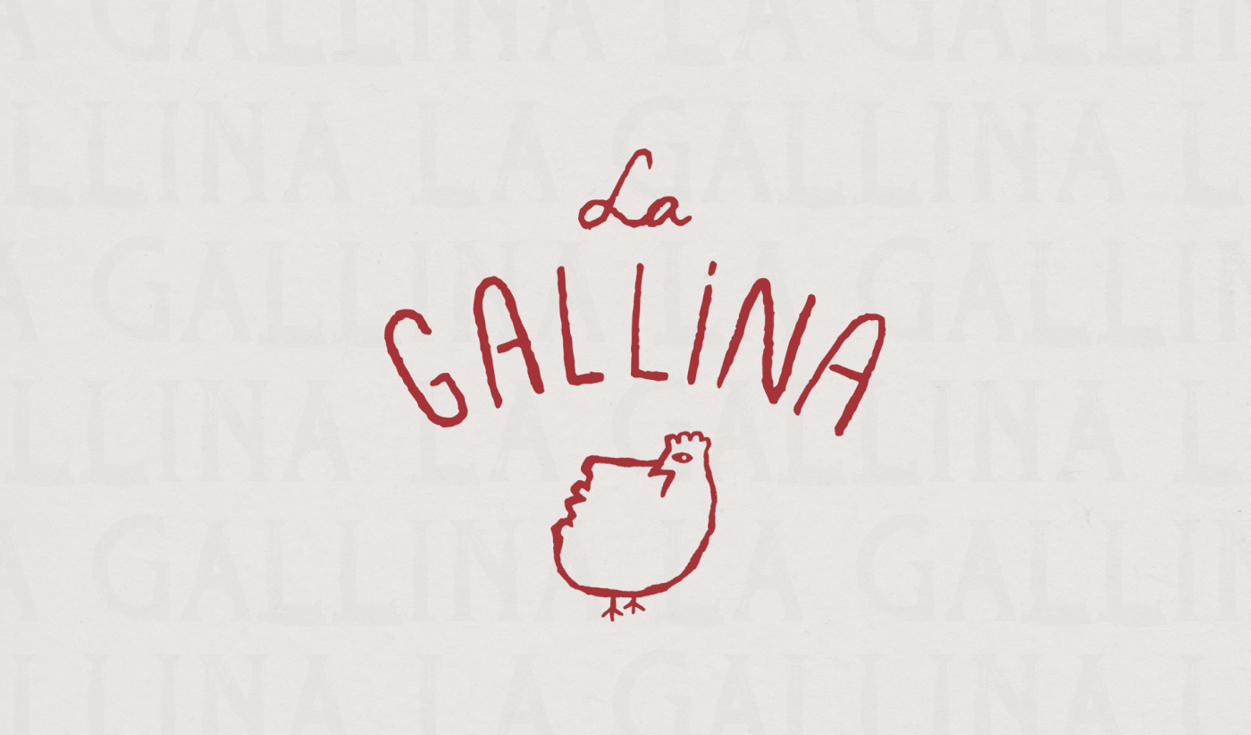 Hand Drawn lettering and hen logo for restaurant