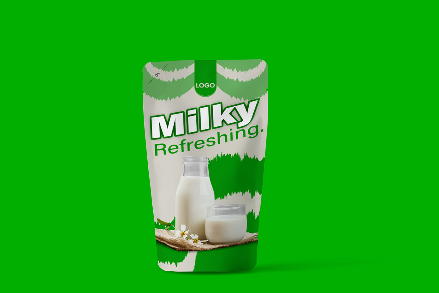 pouch Packaging product design  Pouch Packaging label design product packaging design Graphic Designer Socialmedia fresh milk pouch