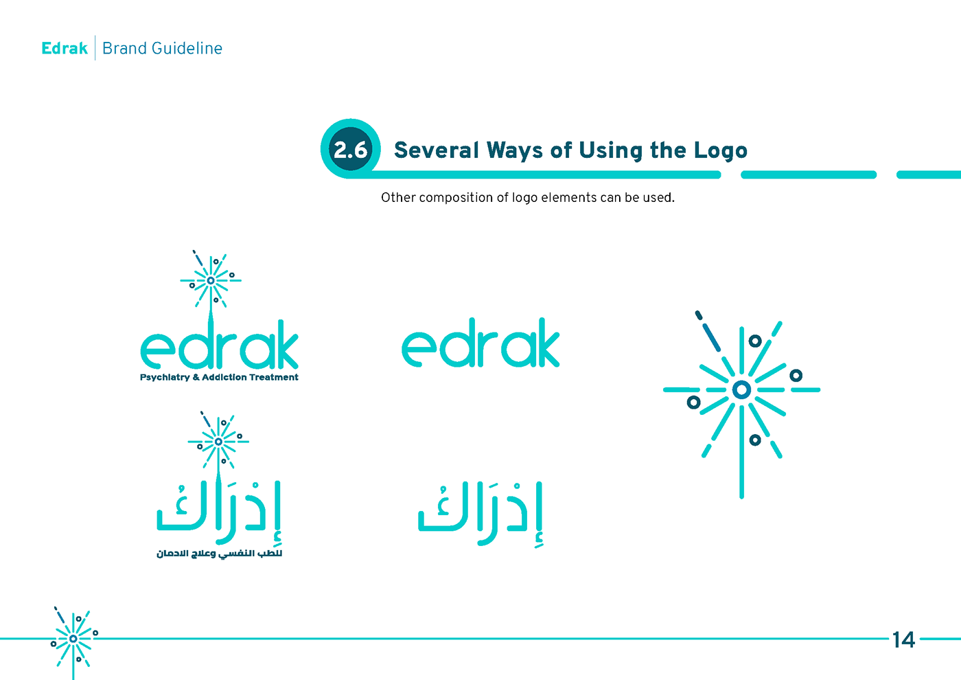 branding  logo arabic egypt Psychiatry addiction Treatment brand manual CIM Identity Design