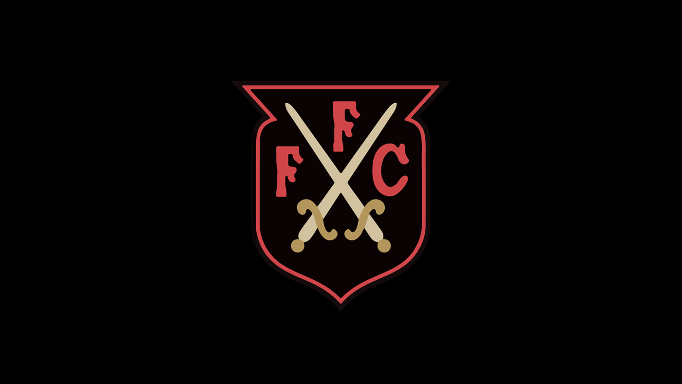 badge crest football fulham logo Retro soccer Sports Design