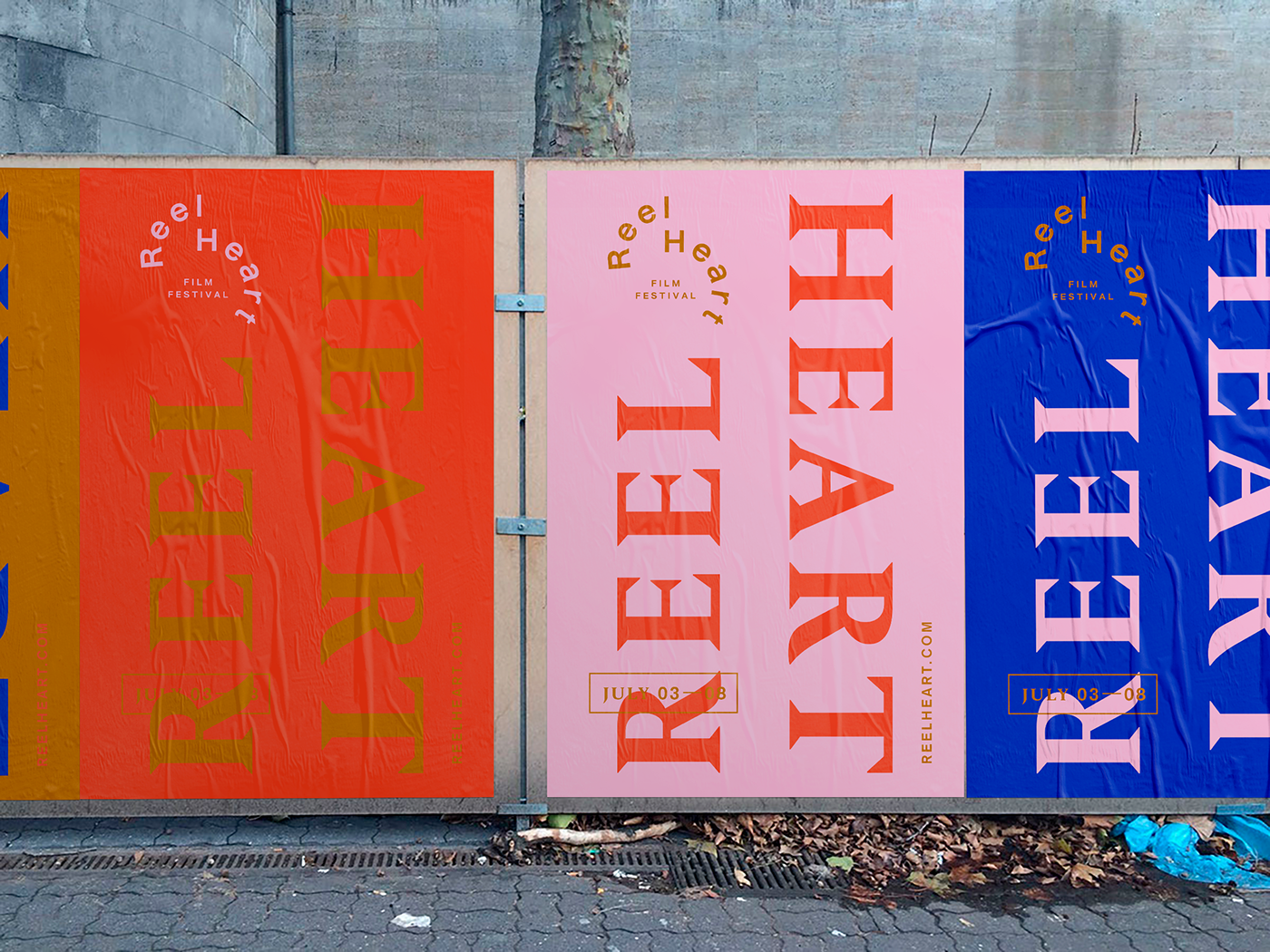 Film   festival pink blue red poster typography   ILLUSTRATION  logo