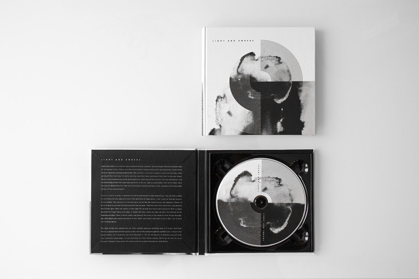 cd Gra album cover CD cover graphic design  black and white typography   ink structures Album