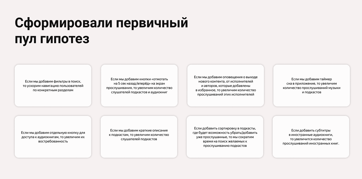 CJM prototype research ux Yandex Music анализ исследования статистика студенческий проект яндекс музыка