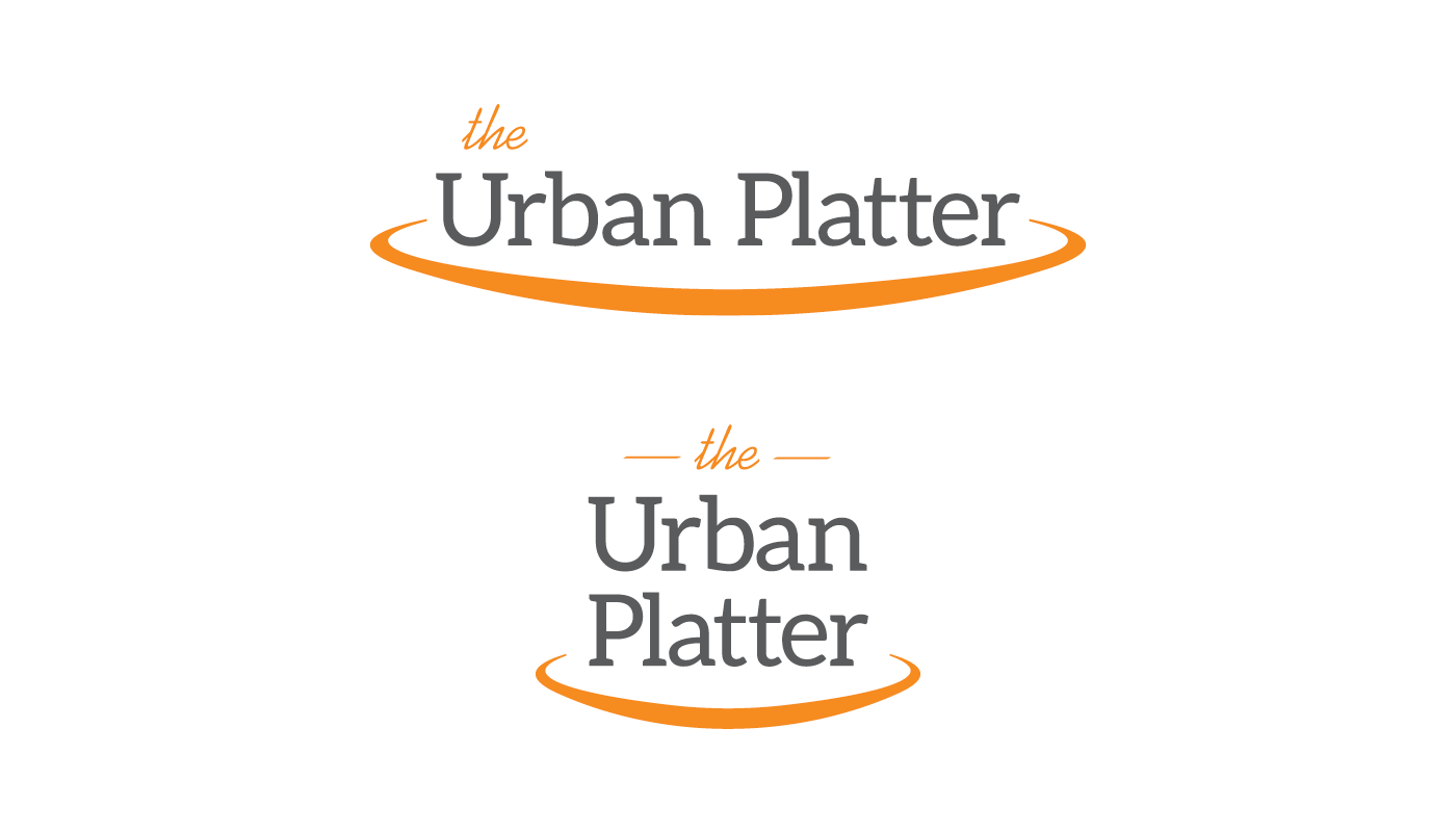 Urban platter logo design visual identity identity Food  cuisine restaurant print paper menu brand smoothie recipe