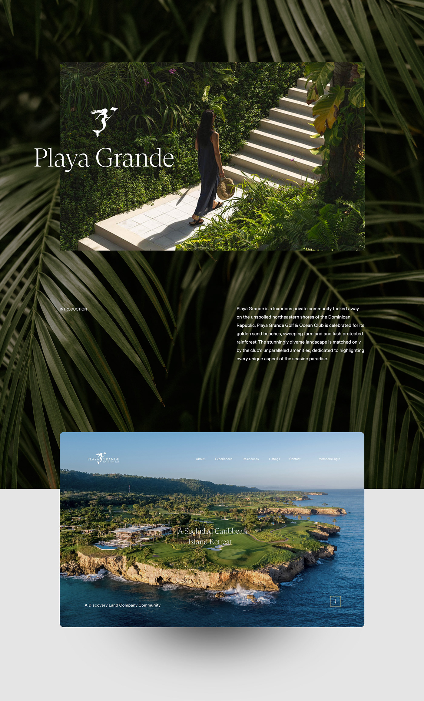design digital hotel interactive luxury real-estate resort Travel UI Web Design 