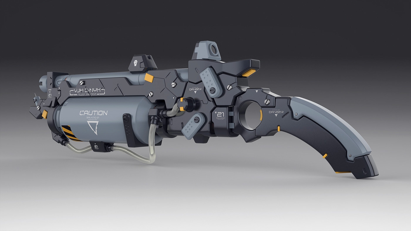 3d modeling Game Art weapons Polygons Render texture