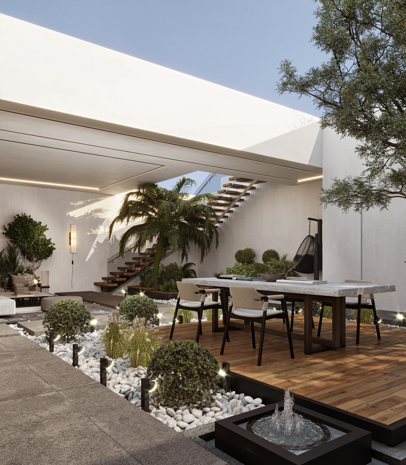 3D 3ds max architecture design gardin interior design  Landscape Nature Render visualization