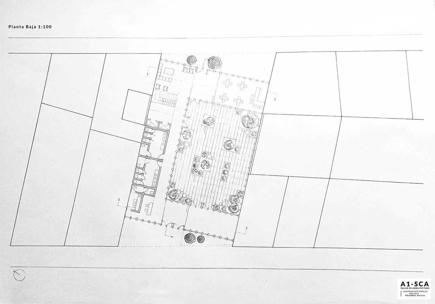 arquitectura dibujo fadu uba centro cultural proyecto student Project architecture Drawing 