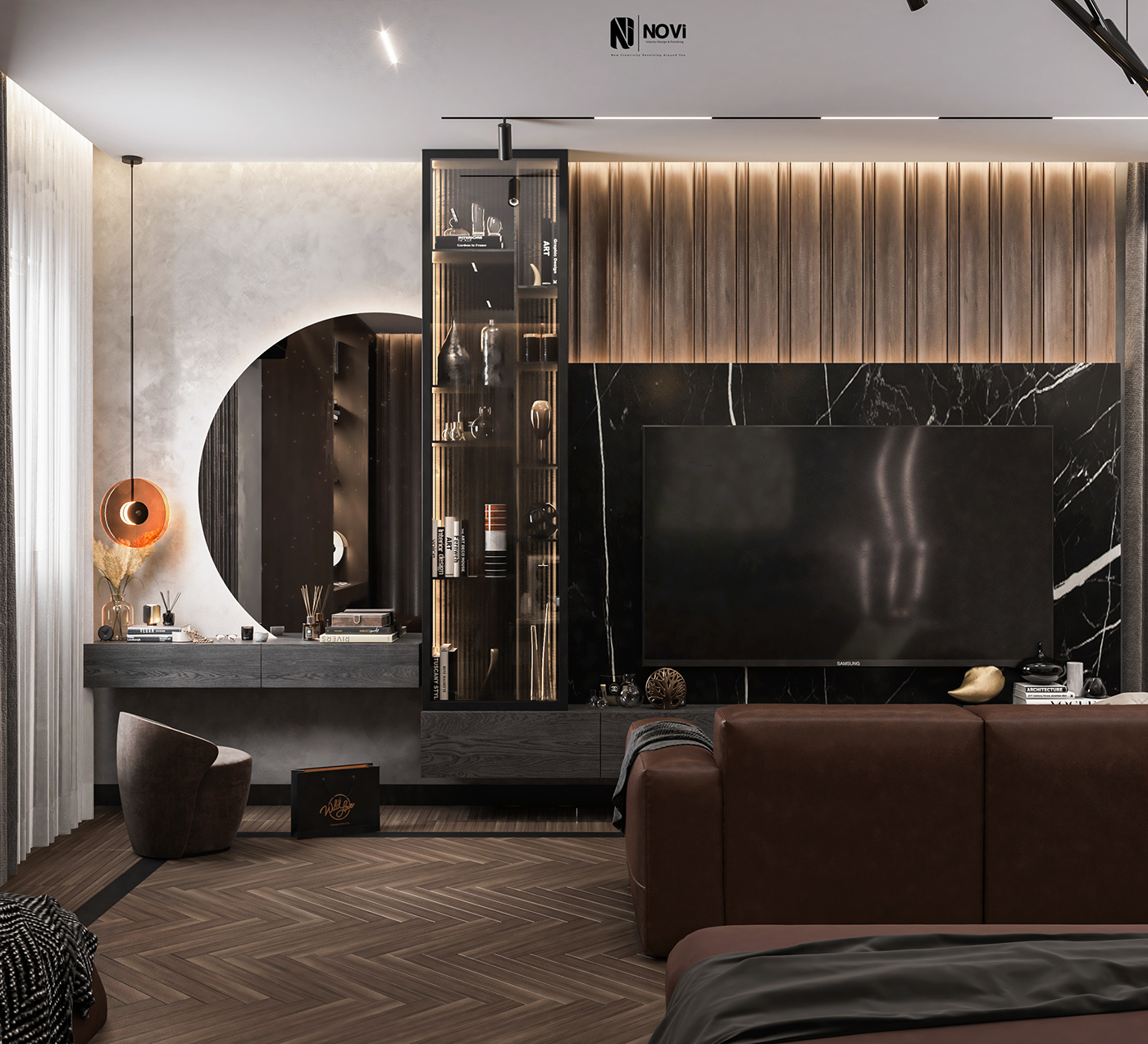 3ds max architecture Interior interior design  interiors master bedroom modern UAE visualization vray
