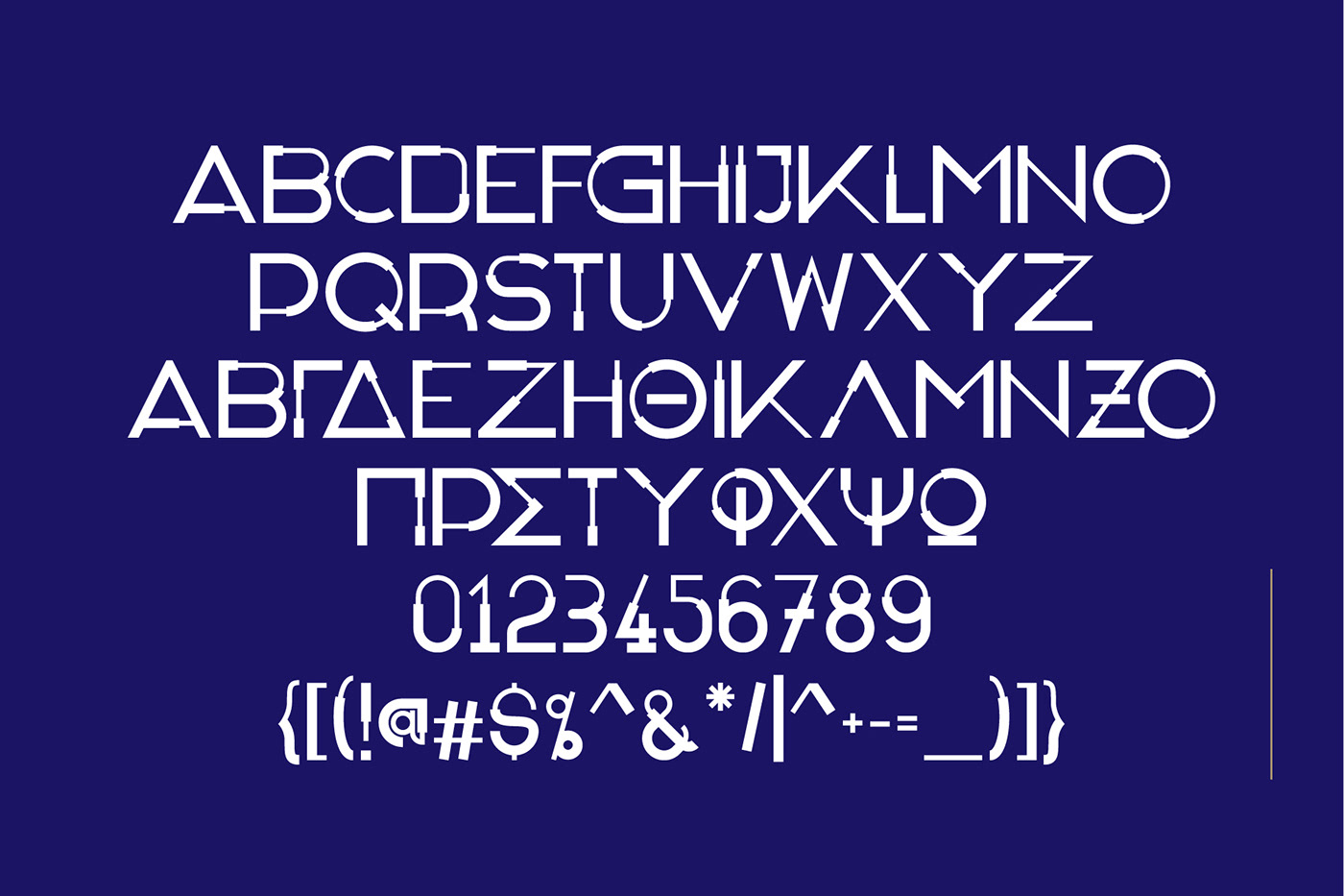 bold deisplay sansserif font Typeface greek modern classy gnf