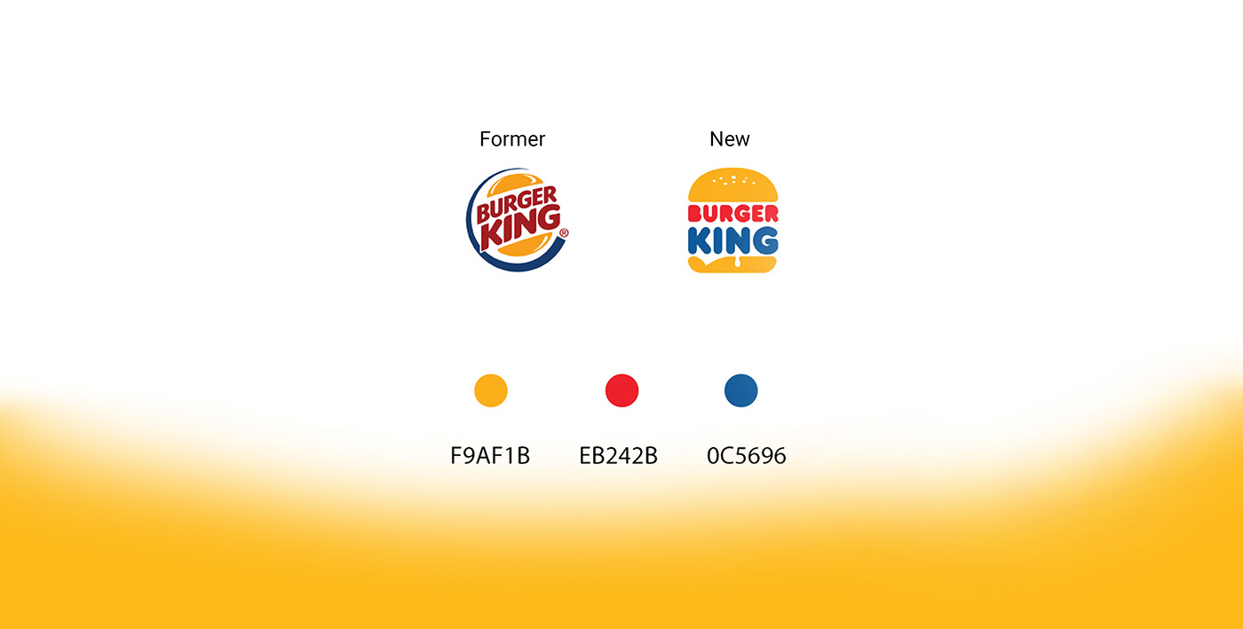 burger king design new branding  hamburger coke identity