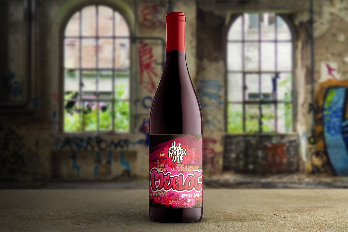 wine label Graffiti street culture Peoples Wine Rebrand Packaging product launch Urban