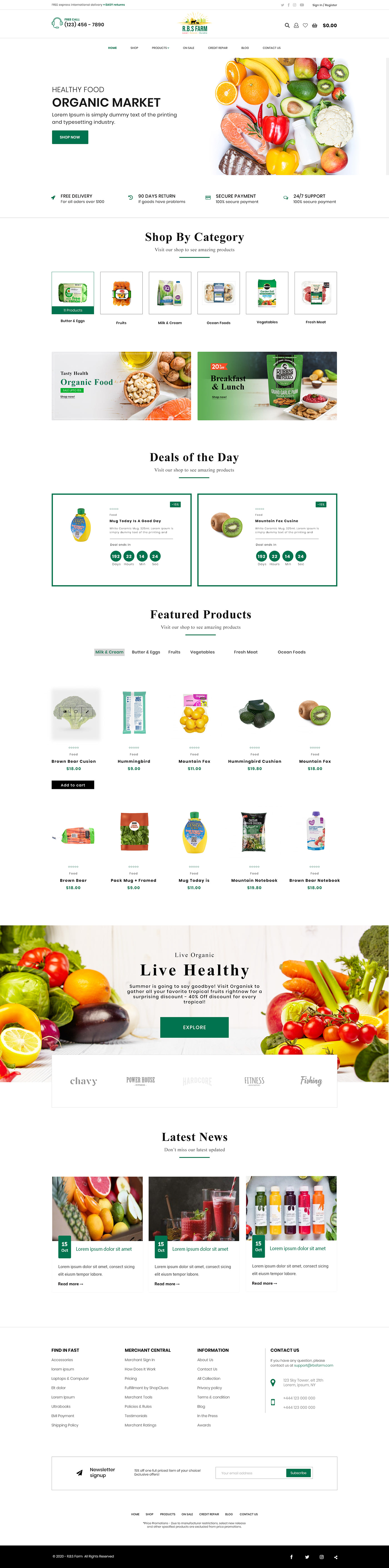Digital Farms Ecommerce Farms Websites eCommerce UI Farm WEbsites farms Organic WEbsites Organics Food UI