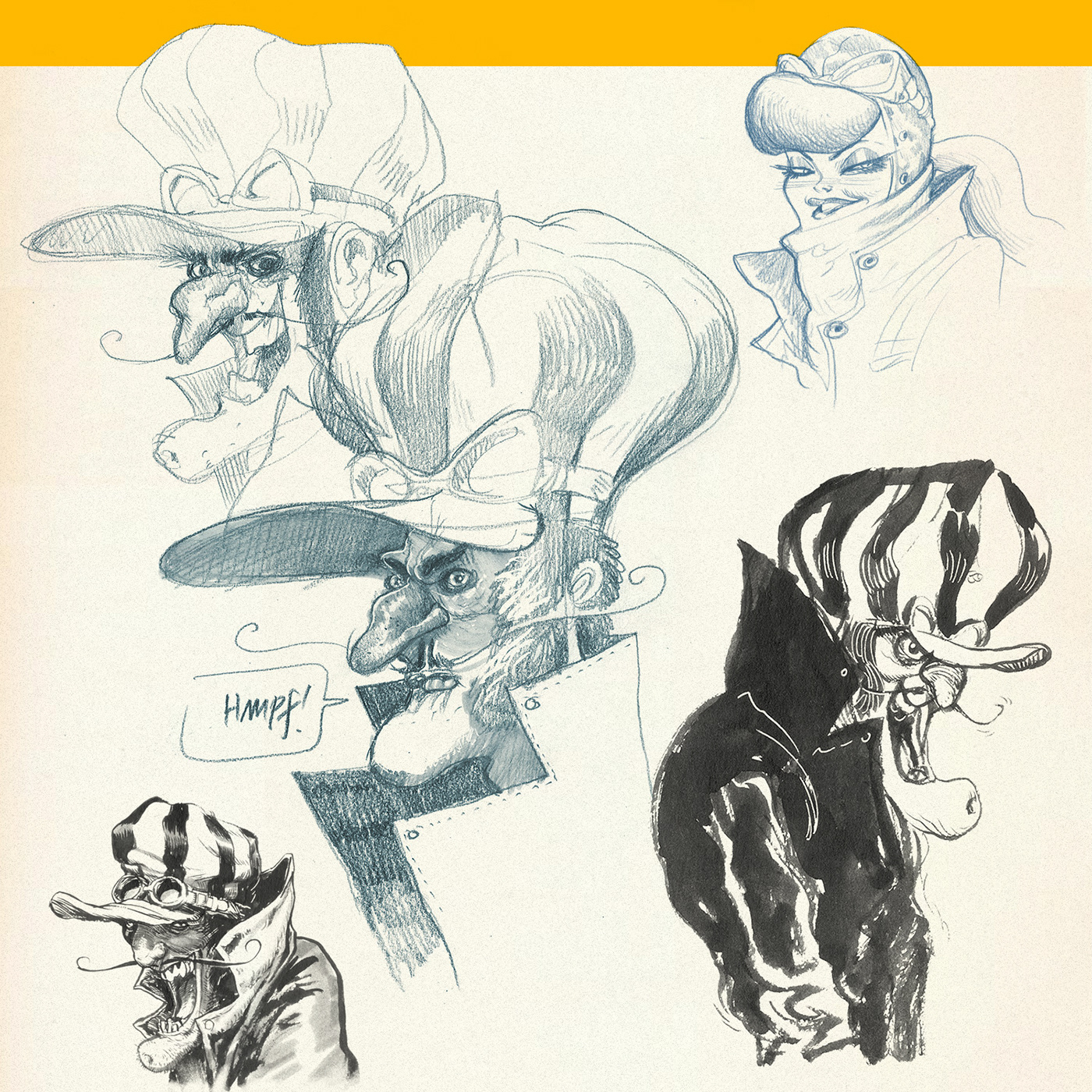 ad campaign Advertising  artwork dick dastardly Hanna Barbera ILLUSTRATION  ink mutley TRADITIONAL ART Wacky Races