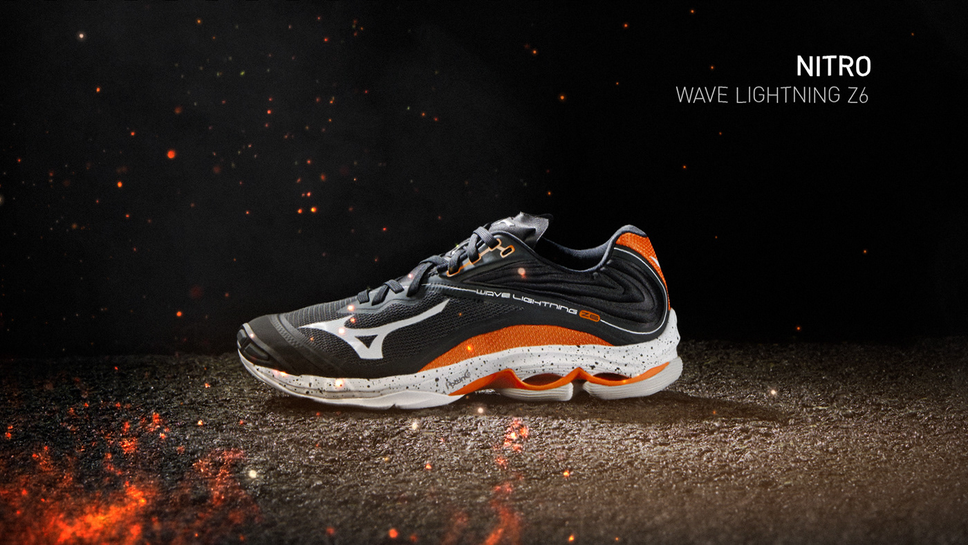 fire Mizuno motion particles shoes sneakers