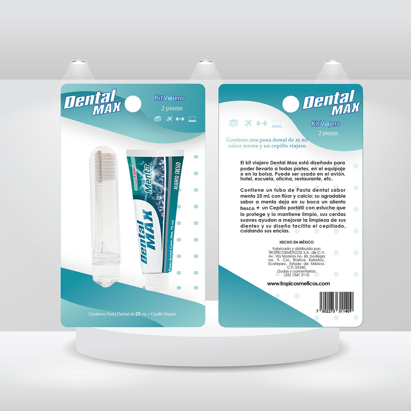 Mouthwash soap packaging cotton rounds kit dental