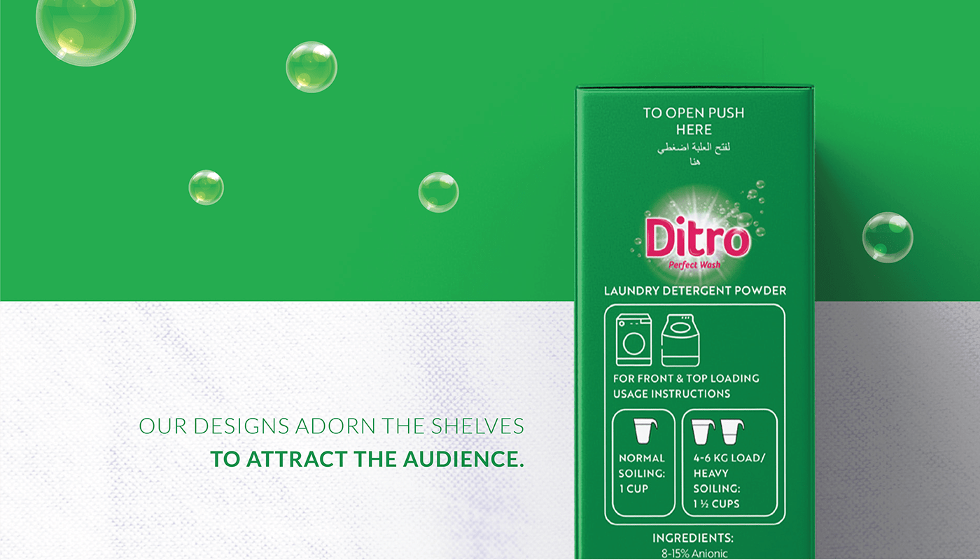 Capio Creative Design detergent detergent package Foam graphic design  package design  Package Presentation