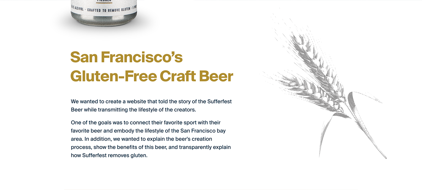 america beer design drink gluten free Responsive sufferfest UI ux Website