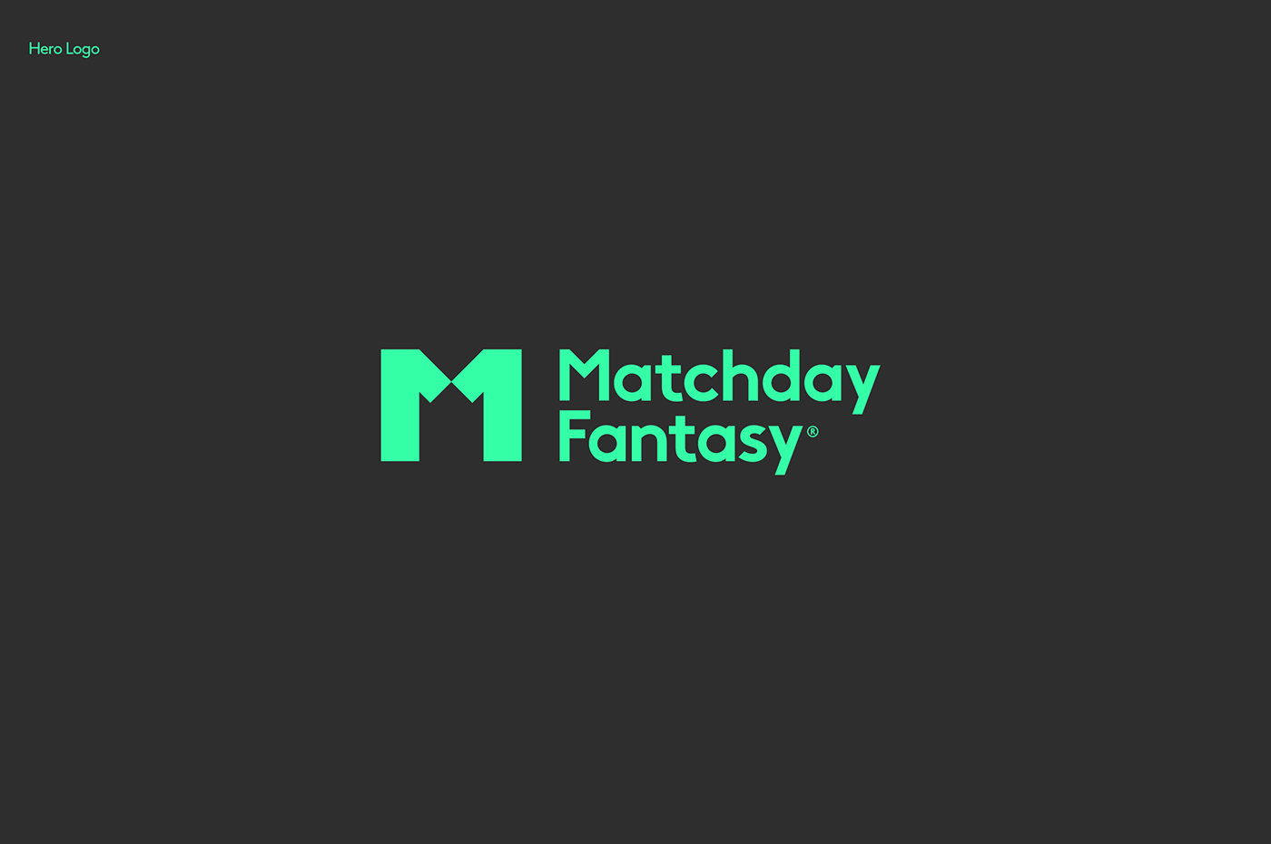 business card brand identity logo symbol logomark stationary blue green pantone football Matchday Fantasy