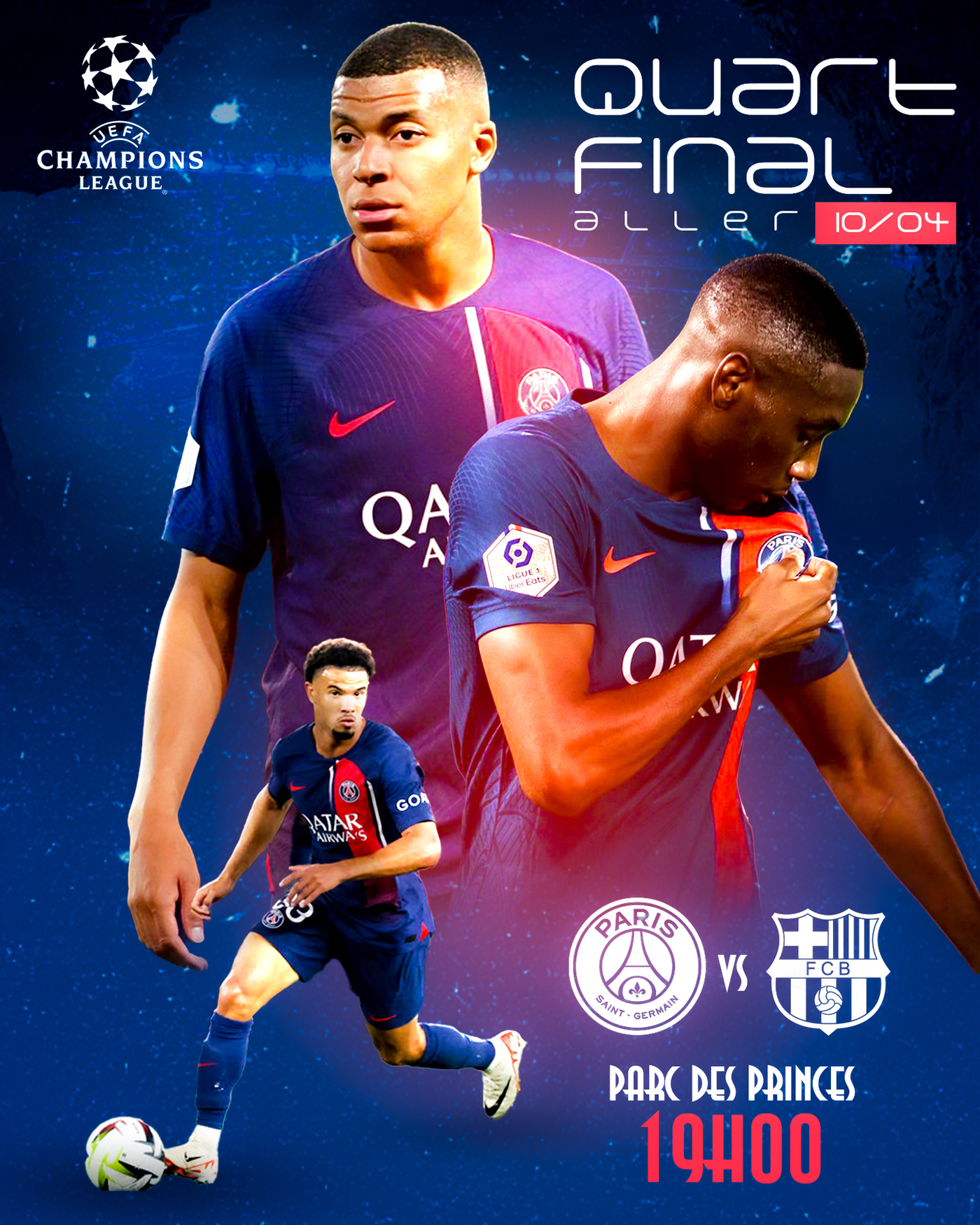 soccer sports football Sports Design photoshop Graphic Designer UEFA Champions League