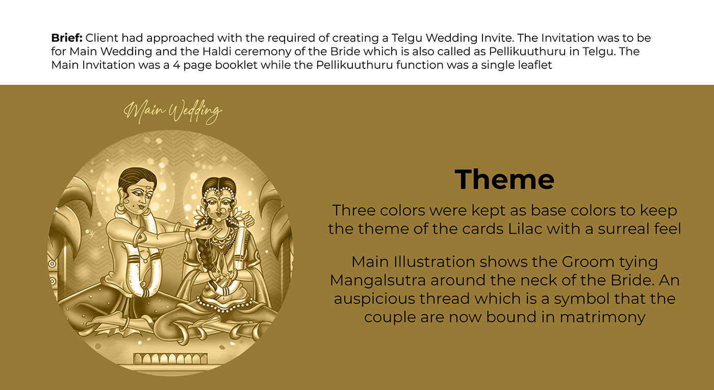 Adobe Phtoshop Digital Art  digital painting Graphic Designer ILLUSTRATION  Indian art indian wedding invites photoshop wedding invite