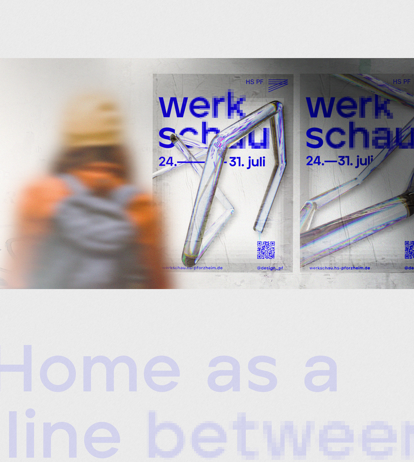3D animation  campaign degree show festival launch Poster Design Webdesign Website Werkschau