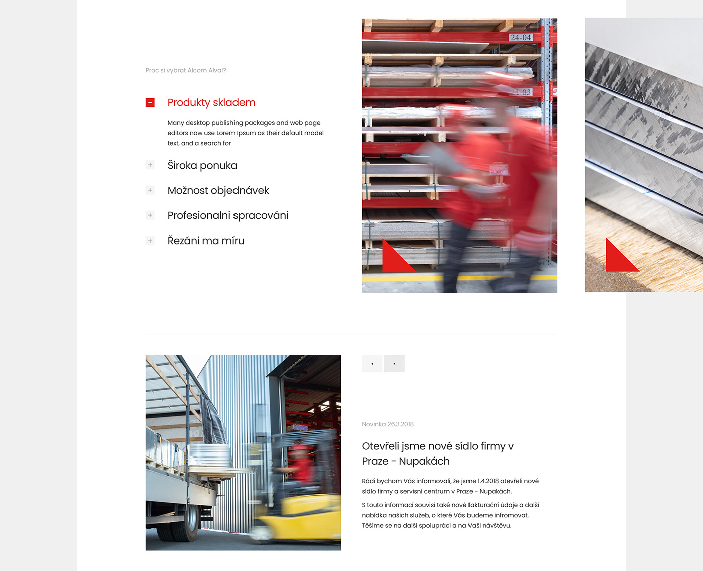 company product design  UI/UX Webdesign Website Technology aluminium metal corporate industry