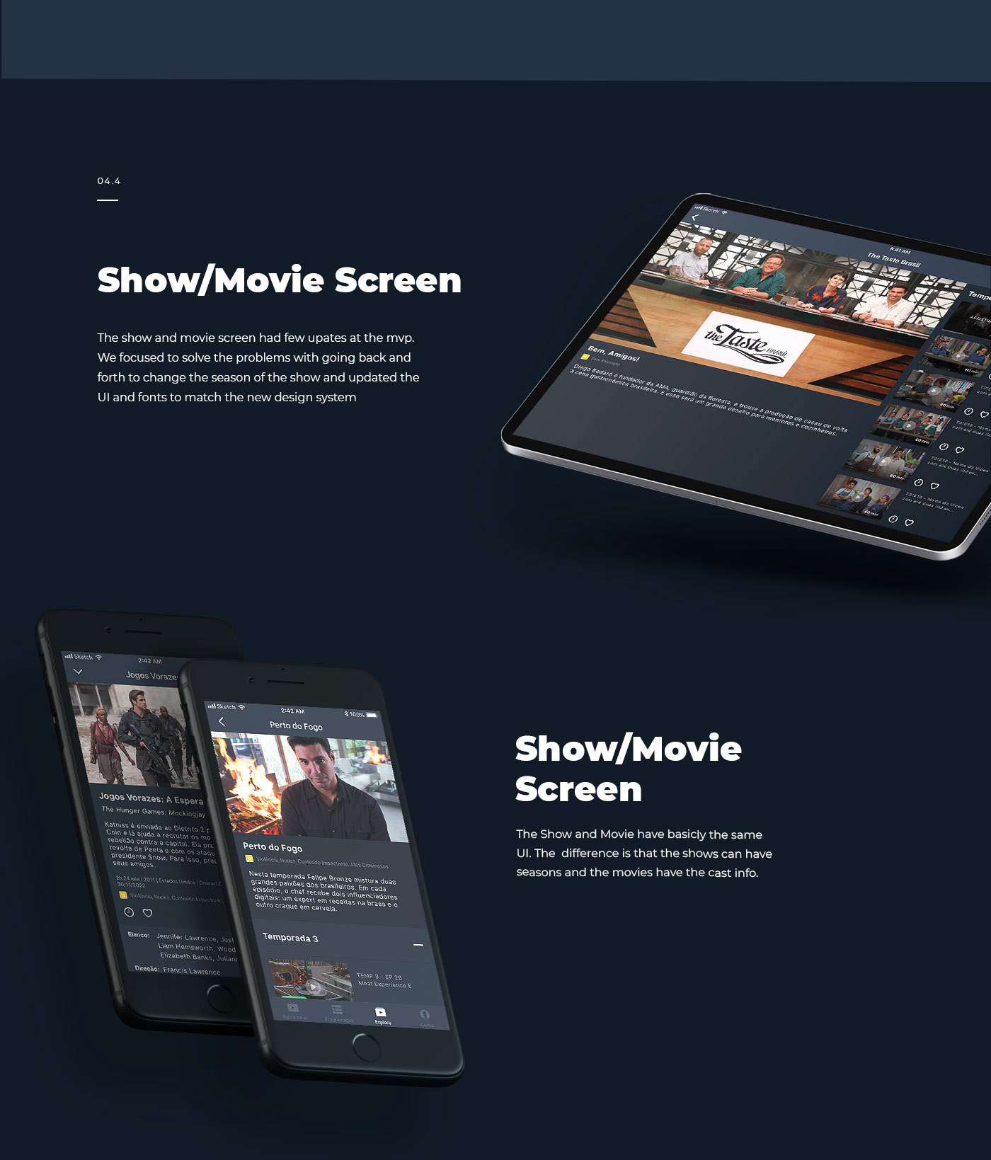 ux UI iOS App interaction app iphone android tv smart tv video