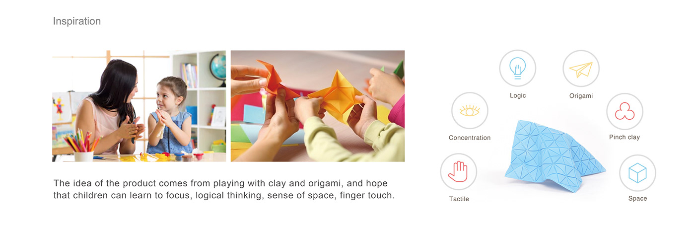 toy industrial design  product design  kid children clay origami  scan 3D printrer AR