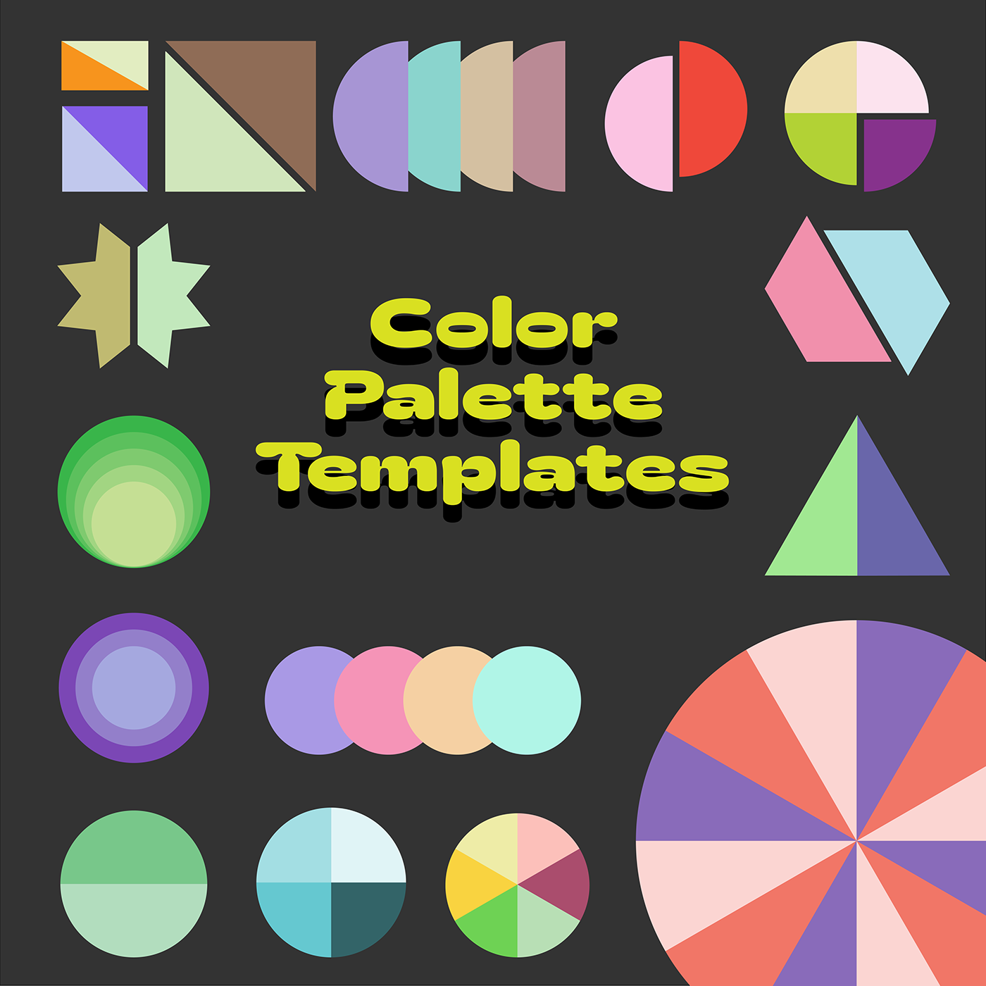 ILLUSTRATION  shapes color palette assets