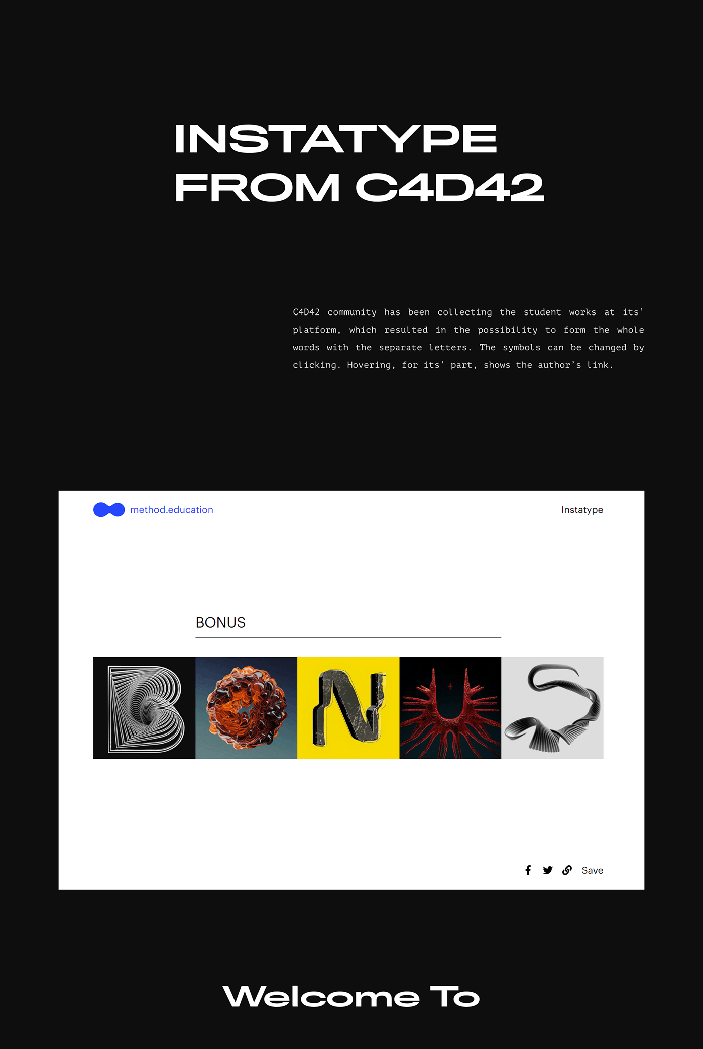 36daysoftype cinema 4d letter alphabet 36 days type number lettering 3D 3D Type