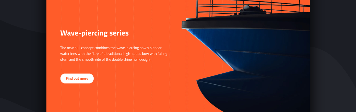 Boats ships premium orange clean minimal 3D video Responsive