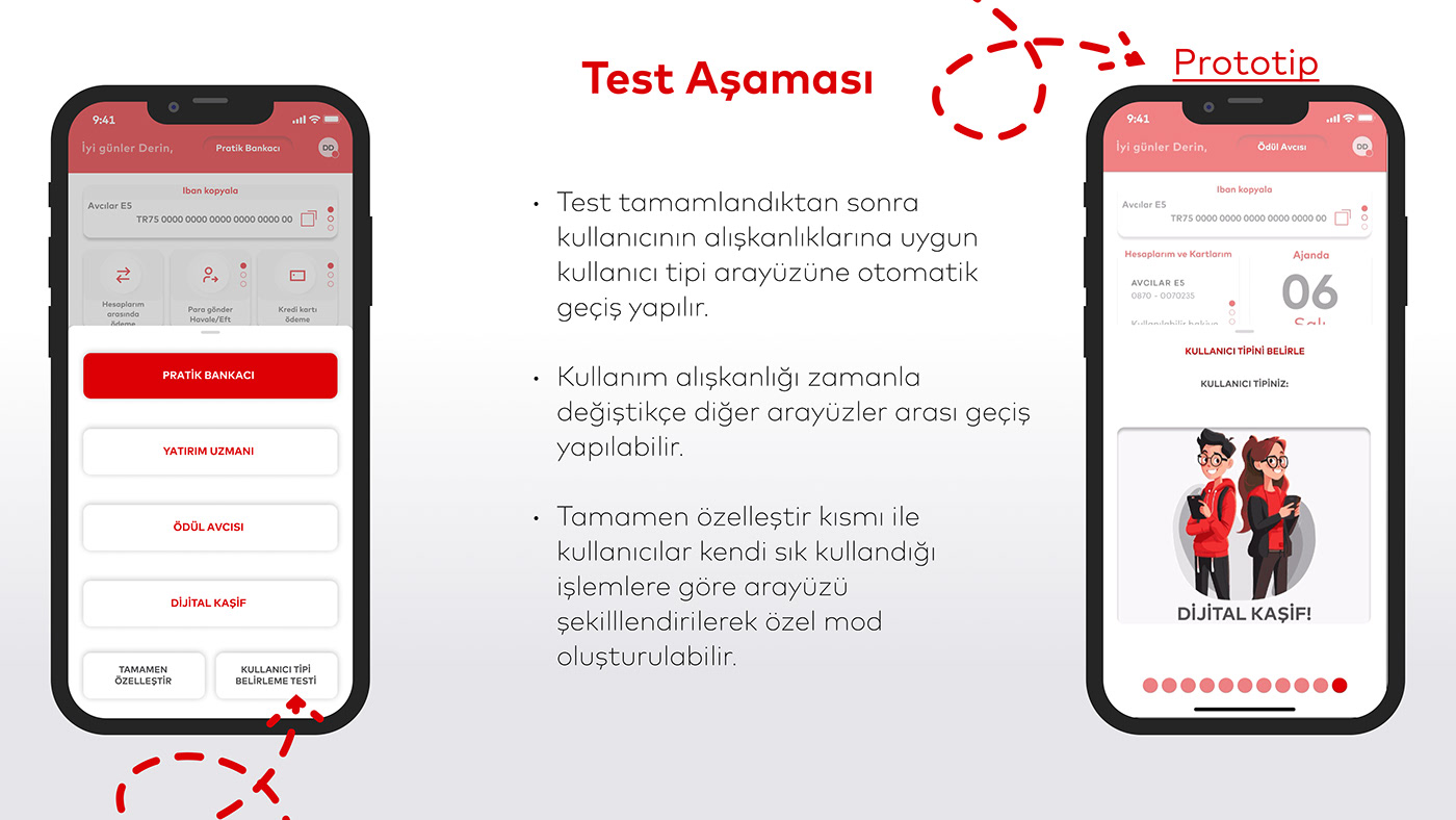 design thinking Akbank UI UX design Mobile app Figma