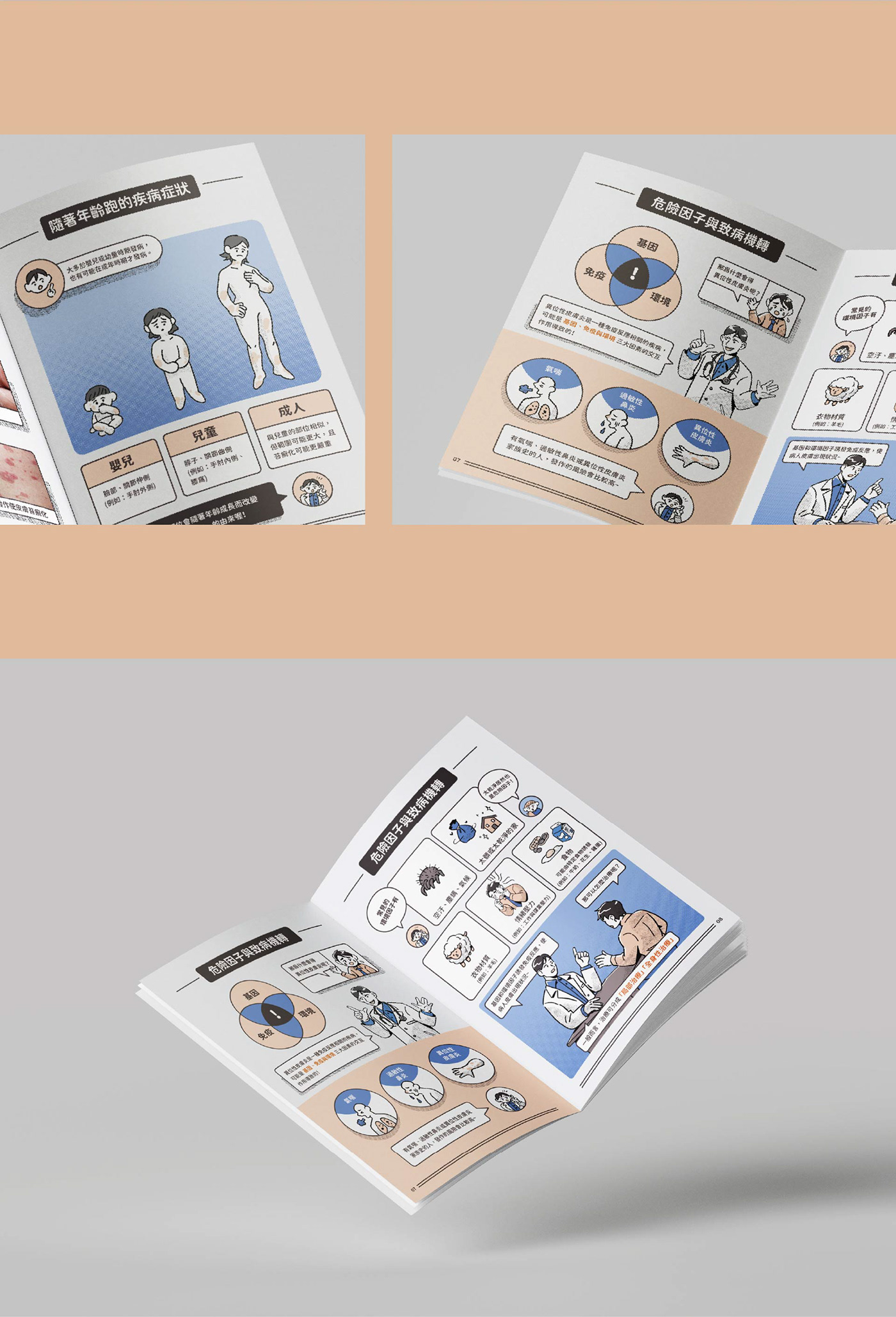 brochure Character design  Handbook ILLUSTRATION  infographic manga print