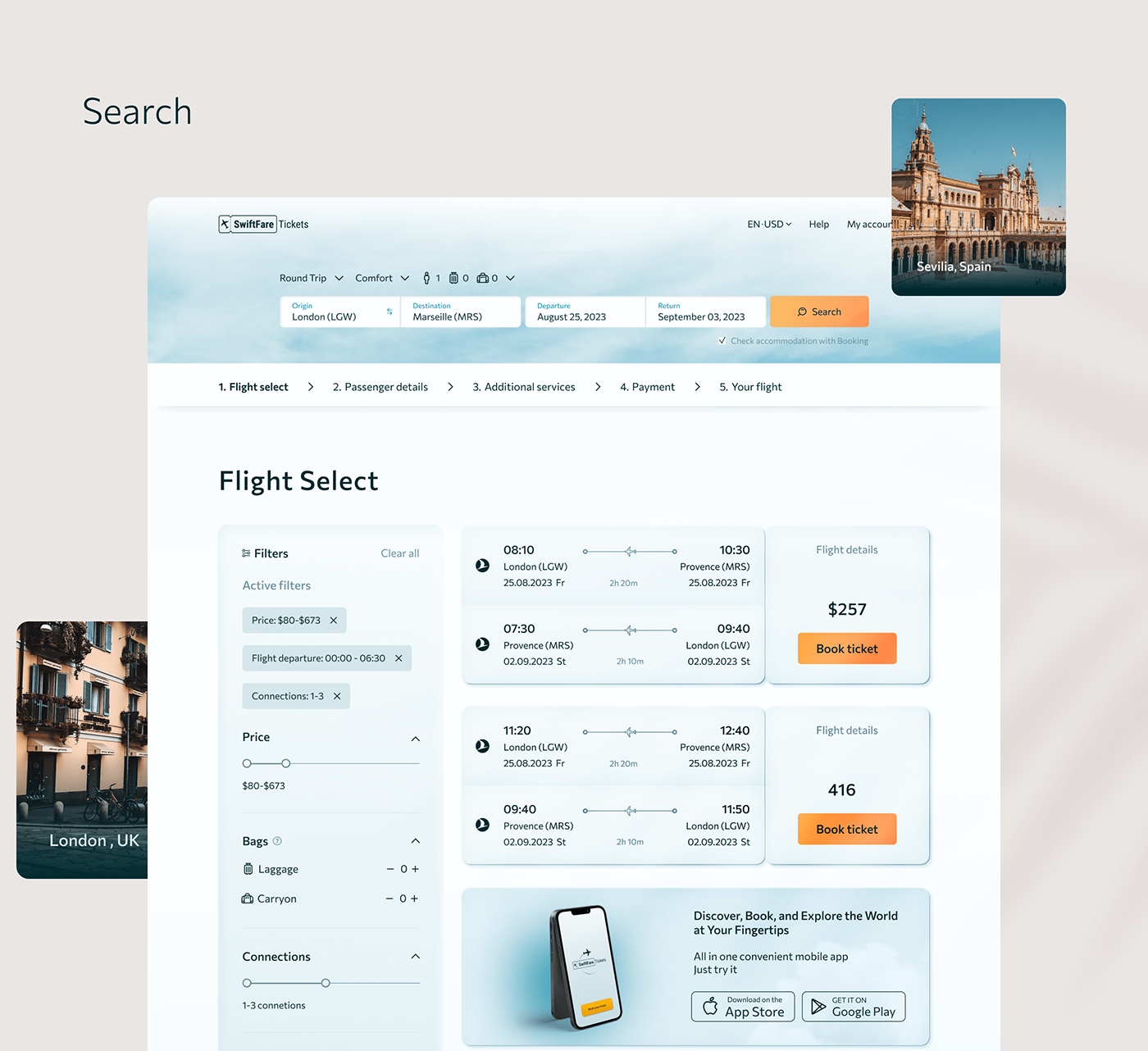 Web Design  user experience UI/UX user interface service airplane flight ui kit research information design