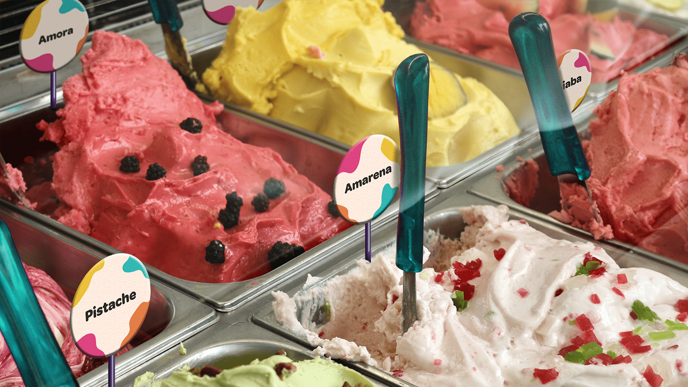 brand identity branding  Food  ice cream identidade visual Logo Design Logotype marca sorvete visual identity