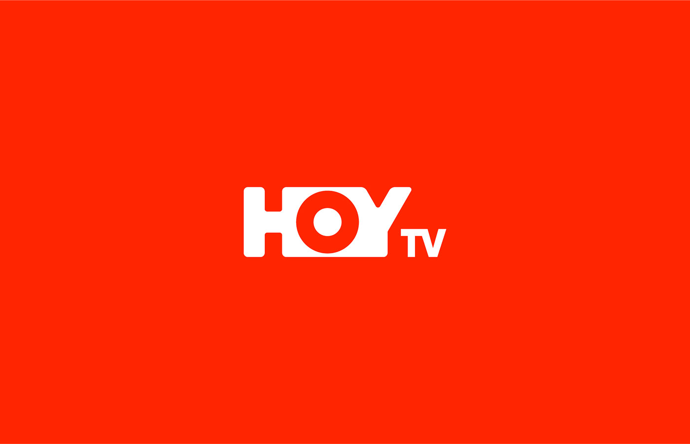 TV channel logo graphic design  branding  hoy