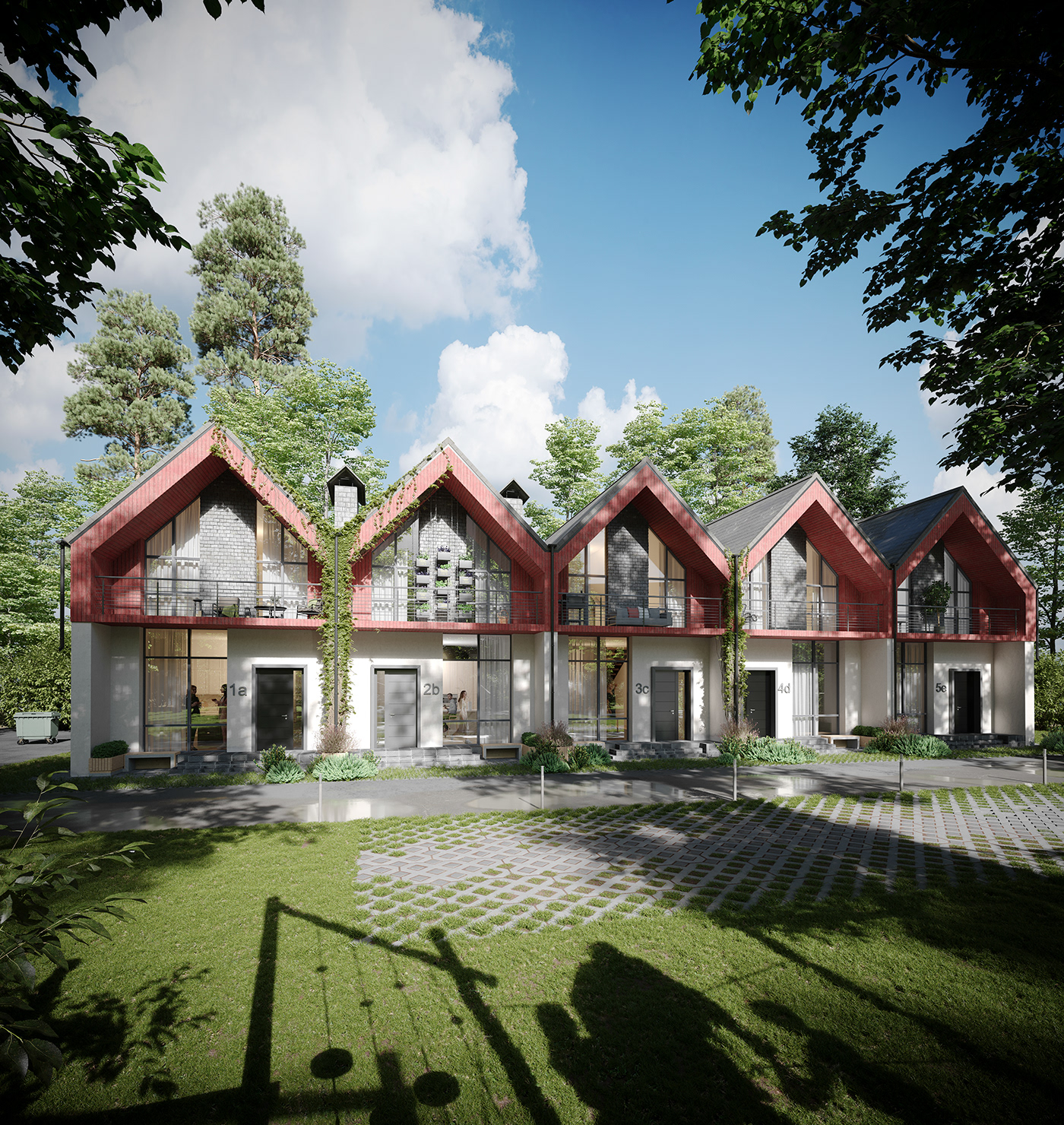 architecture Bergen building CGI complex living norway residential visual visualisation