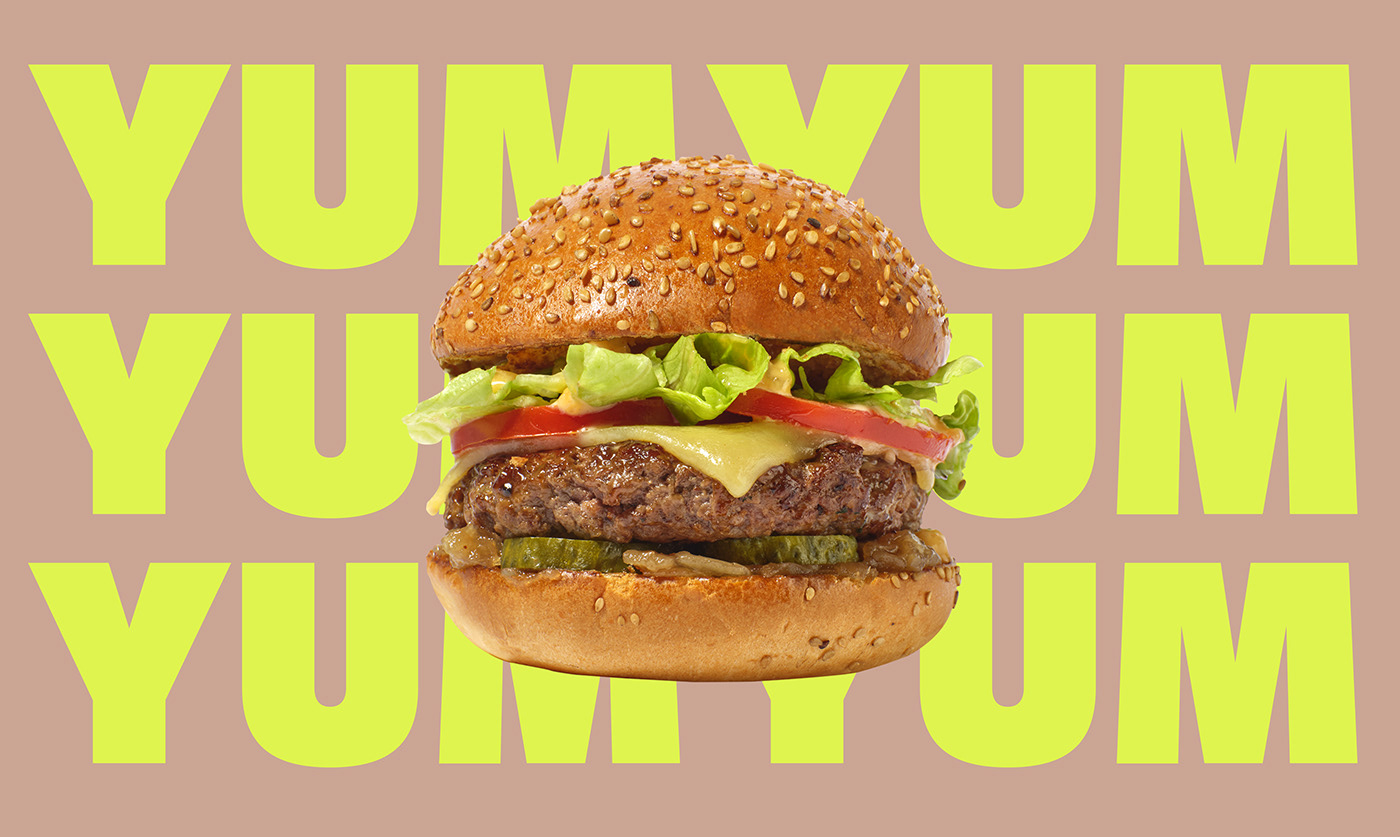 Fast food burger brand identity Logo Design visual identity Logotype organic food Packaging Brand Design