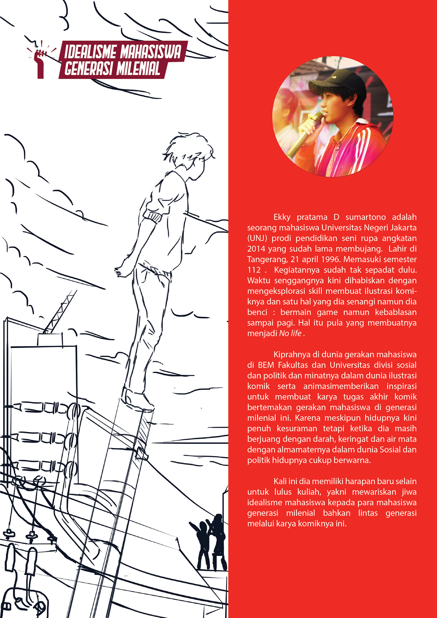 #ilustrasi #komik anime Character design  concept art GERAKANMAHASISWA indonesia mahasiswa manga Webtoon