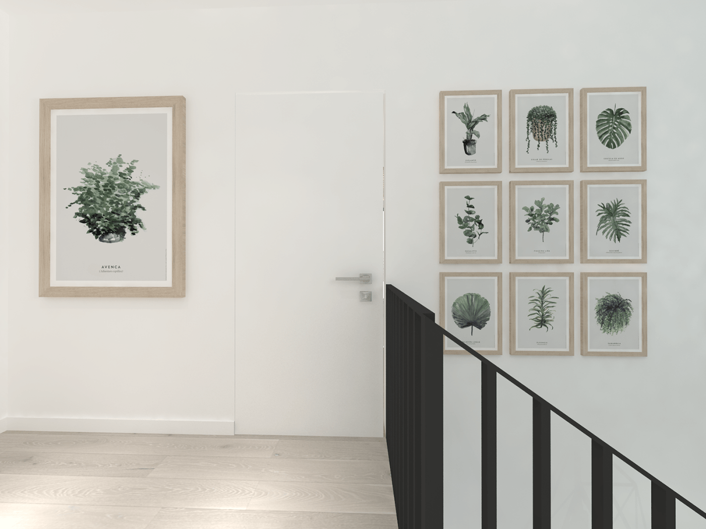 flat Interior interior design  cheap project cozy apartment green mint botanic design