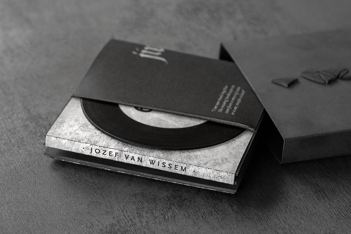 Jozef Van Wissem Jim Jarmusch box set cd black silver strings music album Packaging unique design