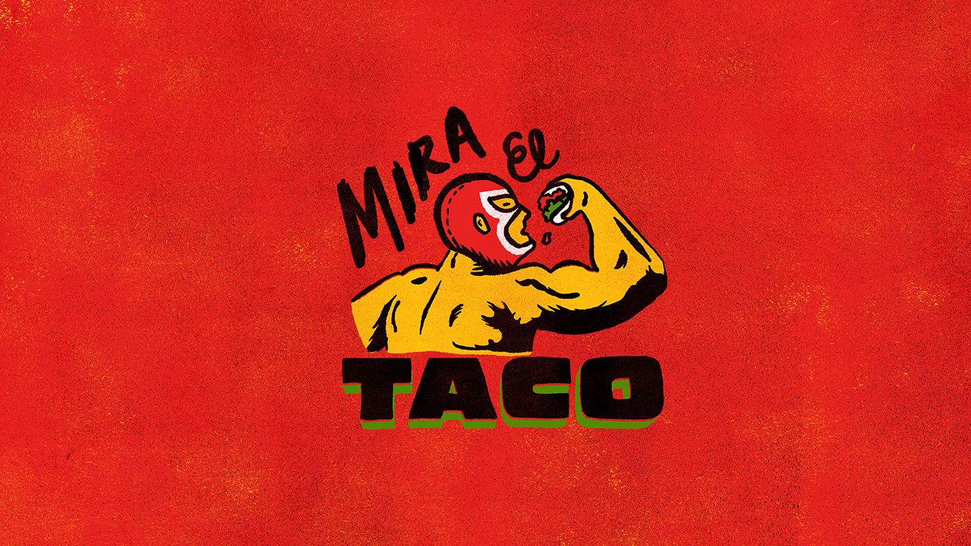 brand brand identity identidade visual identity ILLUSTRATION  logo Mexican Food restaurant stickers visual identity