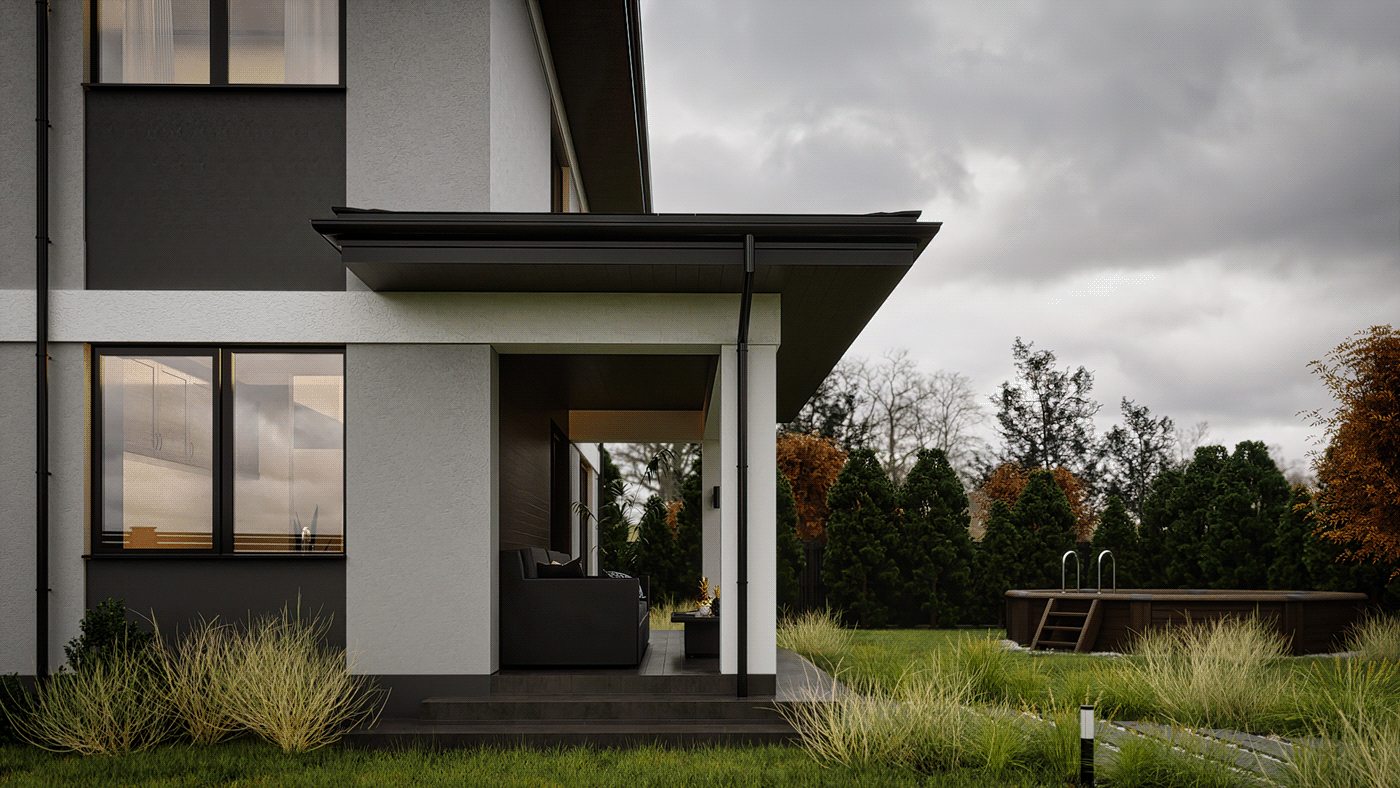 house architecture archviz exterior visualization Render